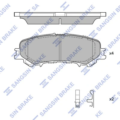 Set placute frana