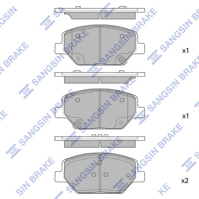 Set placute frana