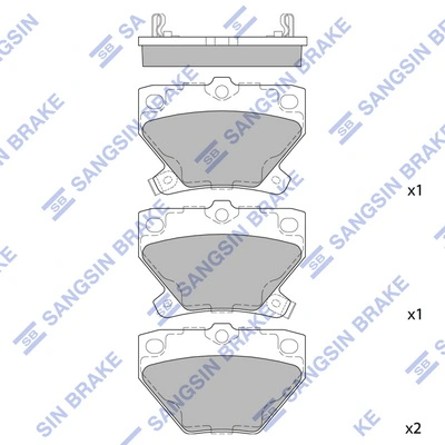 Set placute frana
