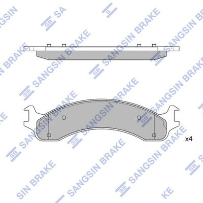 Set placute frana