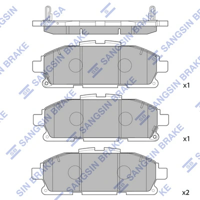 Set placute frana