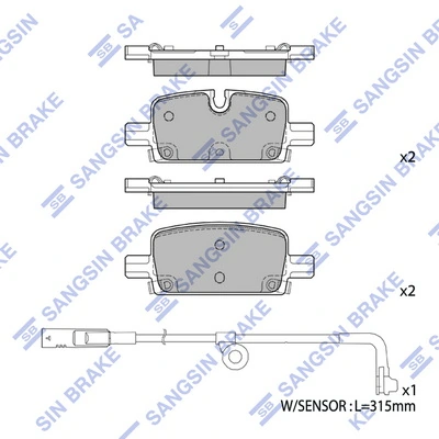 Set placute frana