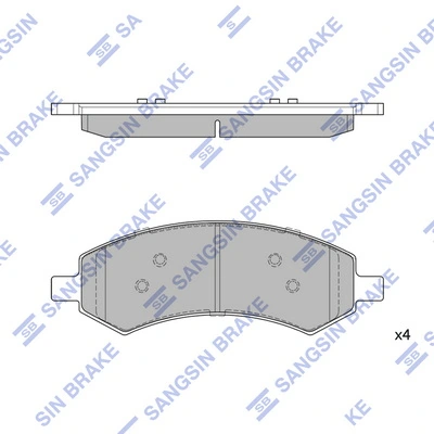 Set placute frana