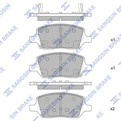 Set placute frana