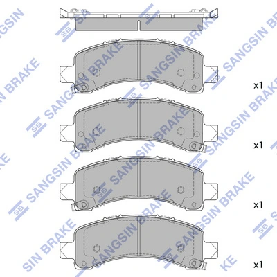 Set placute frana