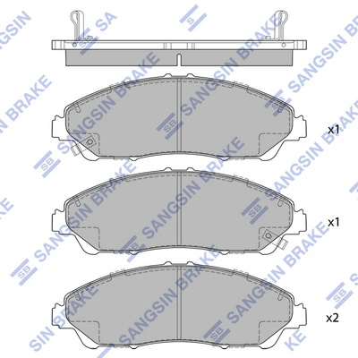 Set placute frana