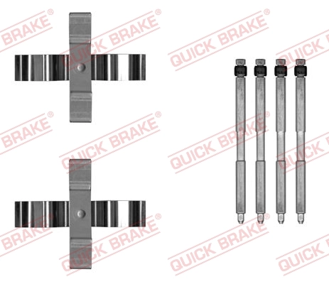 Set accesorii placute frana