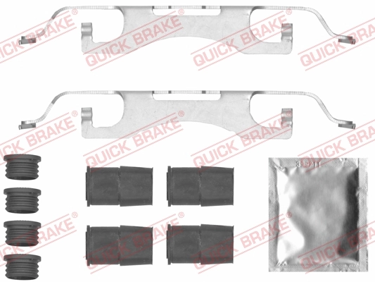 Set accesorii placute frana