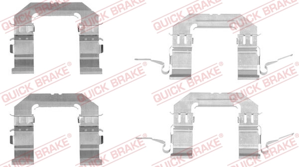 Set accesorii placute frana