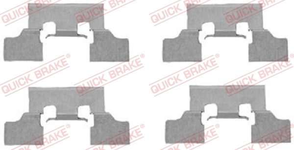 Set accesorii, placute frana