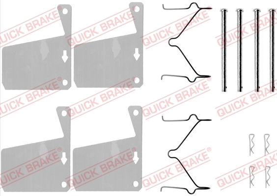 Set accesorii placute frana