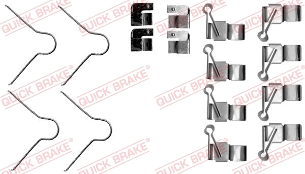 Set accesorii, placute frana