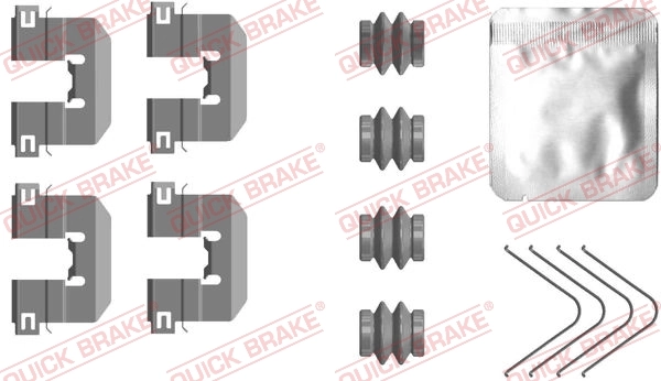 Set accesorii, placute frana
