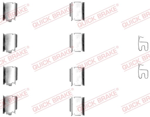 Set accesorii placute frana
