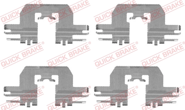 Set accesorii, placute frana