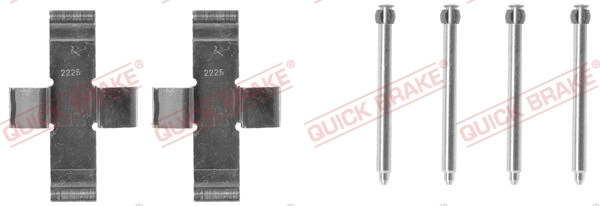 Set accesorii placute frana