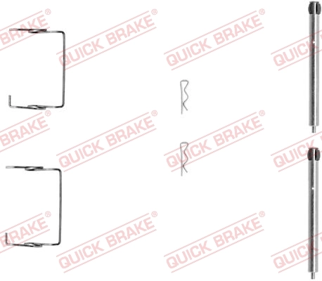 Set accesorii placute frana