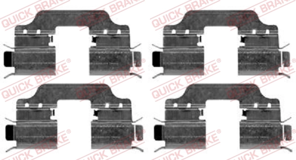 Set accesorii, placute frana