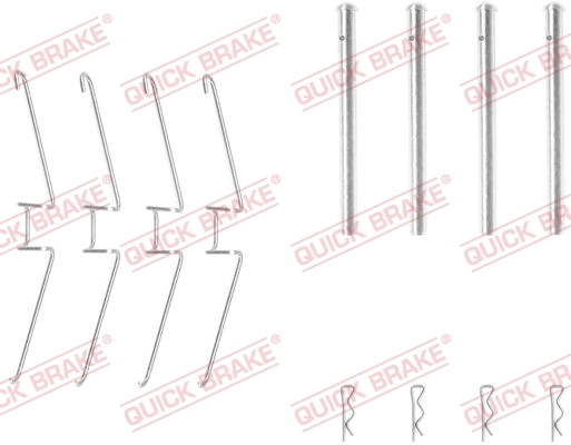 Set accesorii, placute frana