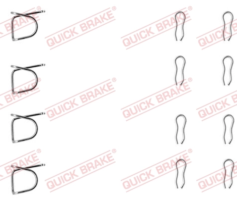 Set accesorii placute frana
