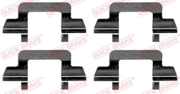 Set accesorii placute frana