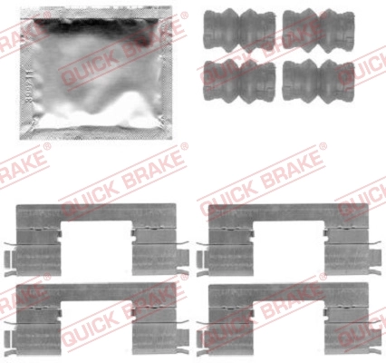 Set accesorii, placute frana