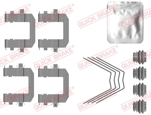 Set accesorii, placute frana
