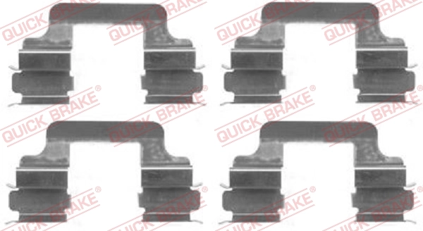 Set accesorii placute frana