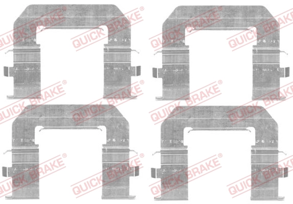 Set accesorii placute frana