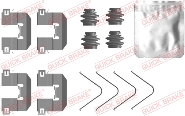 Set accesorii placute frana