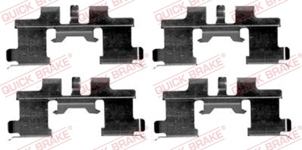 Set accesorii placute frana