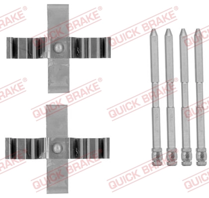 Set accesorii, placute frana
