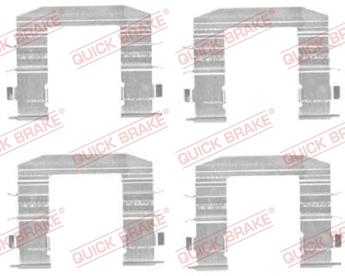 Set accesorii placute frana