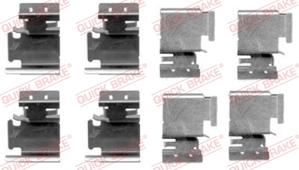 Set accesorii placute frana