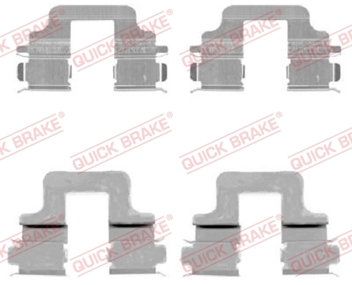 Set accesorii placute frana