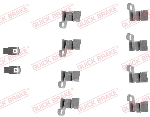Set accesorii placute frana