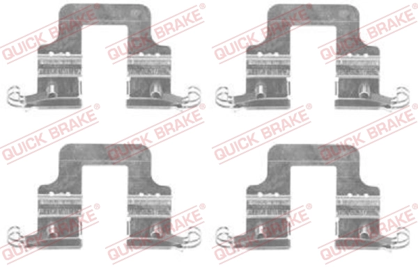 Set accesorii placute frana