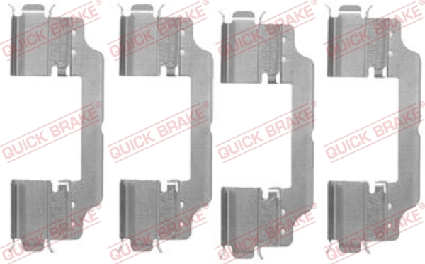 Set accesorii placute frana