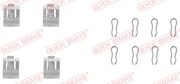 Set accesorii placute frana