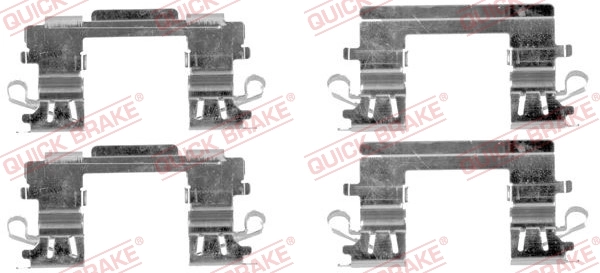 Set accesorii, placute frana