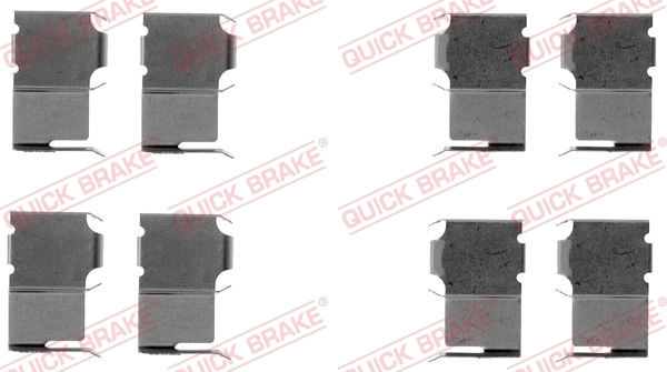 Set accesorii placute frana