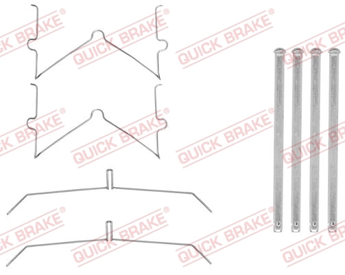 Set accesorii placute frana