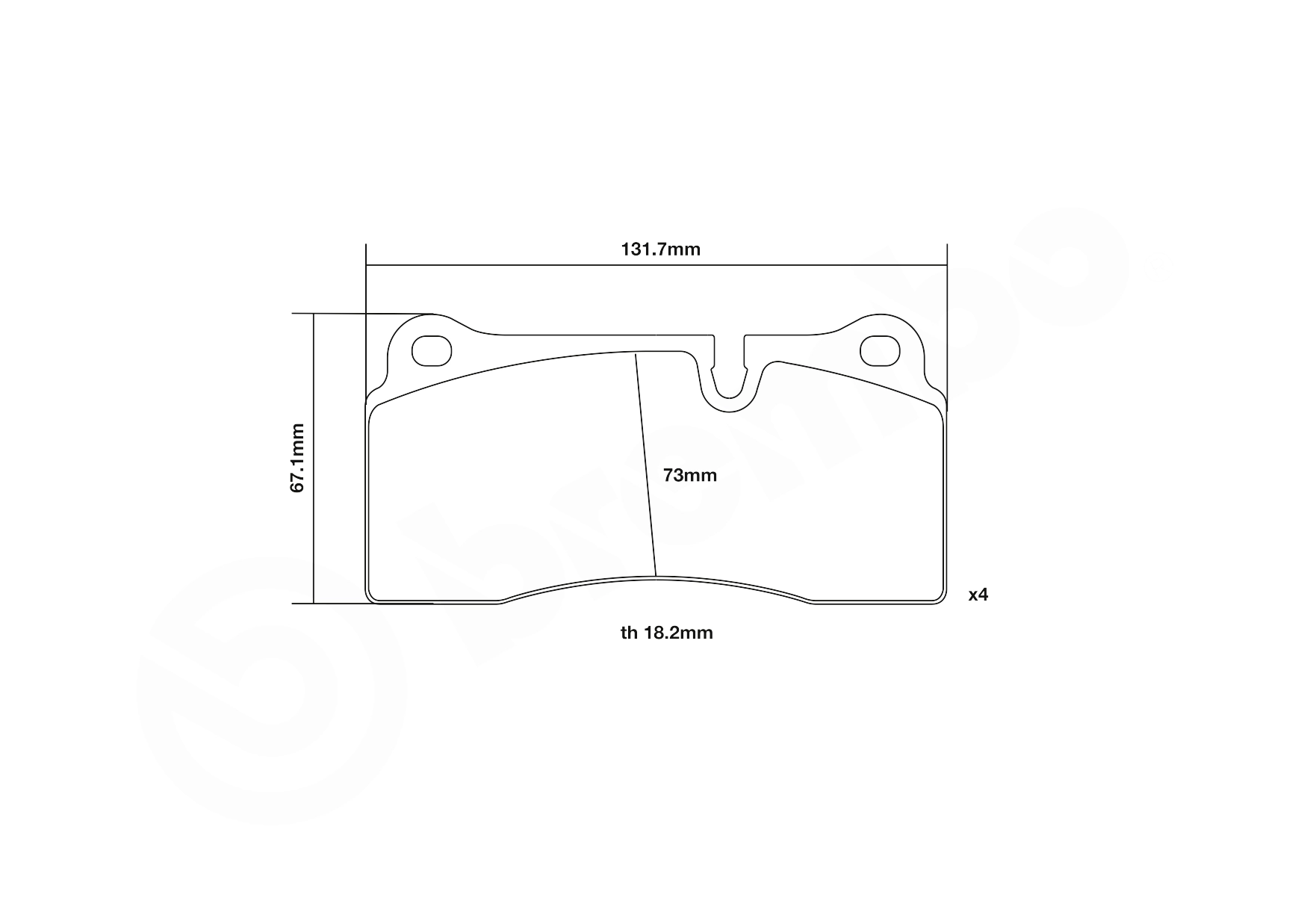 Set placute frana de performanta
