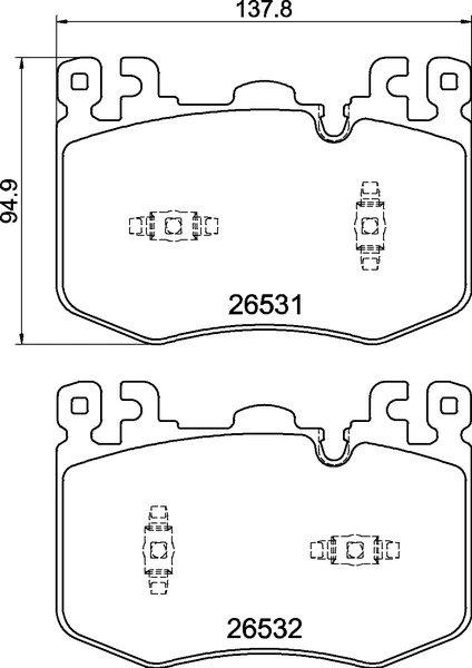 Set placute frana