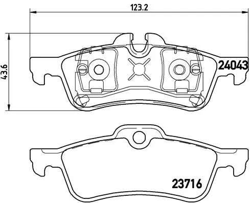 Set placute frana