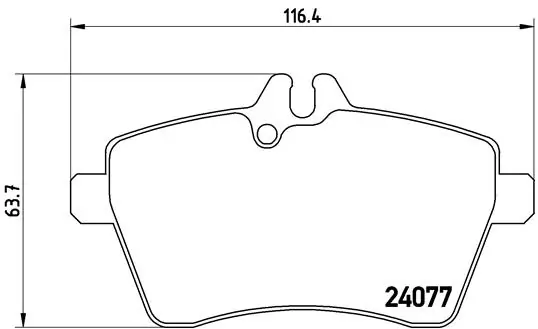 Set placute frana
