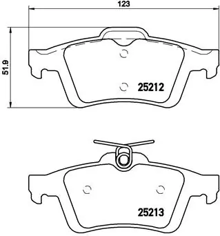 Set placute frana