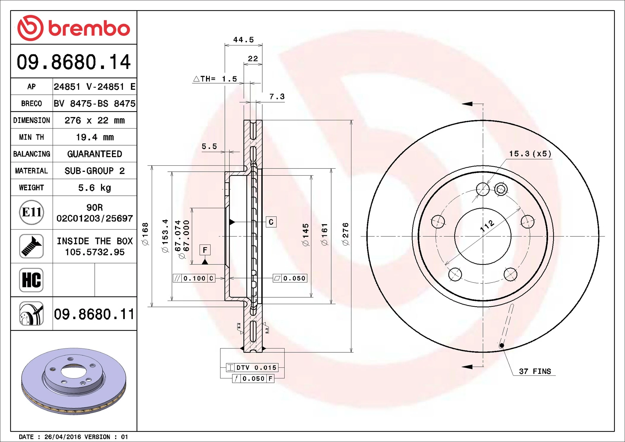 Disc frana