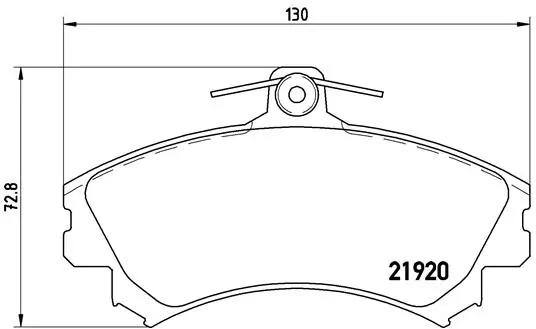 Set placute frana