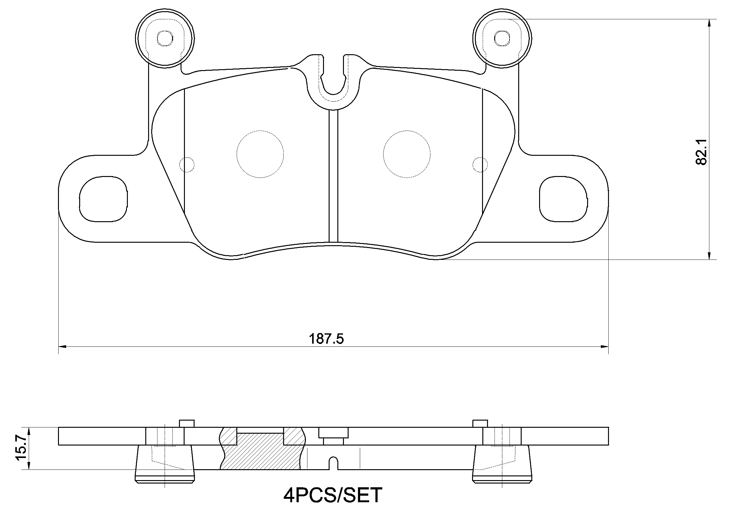 Set placute frana